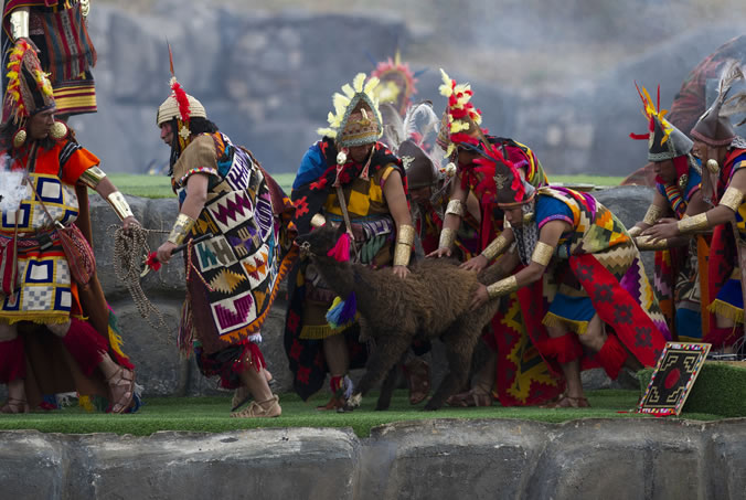 inti raymi cusco sacrifio de la llama